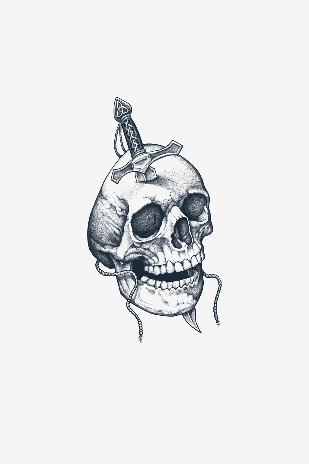 Craniu Străpuns - tatuaj temporar Inklabs
