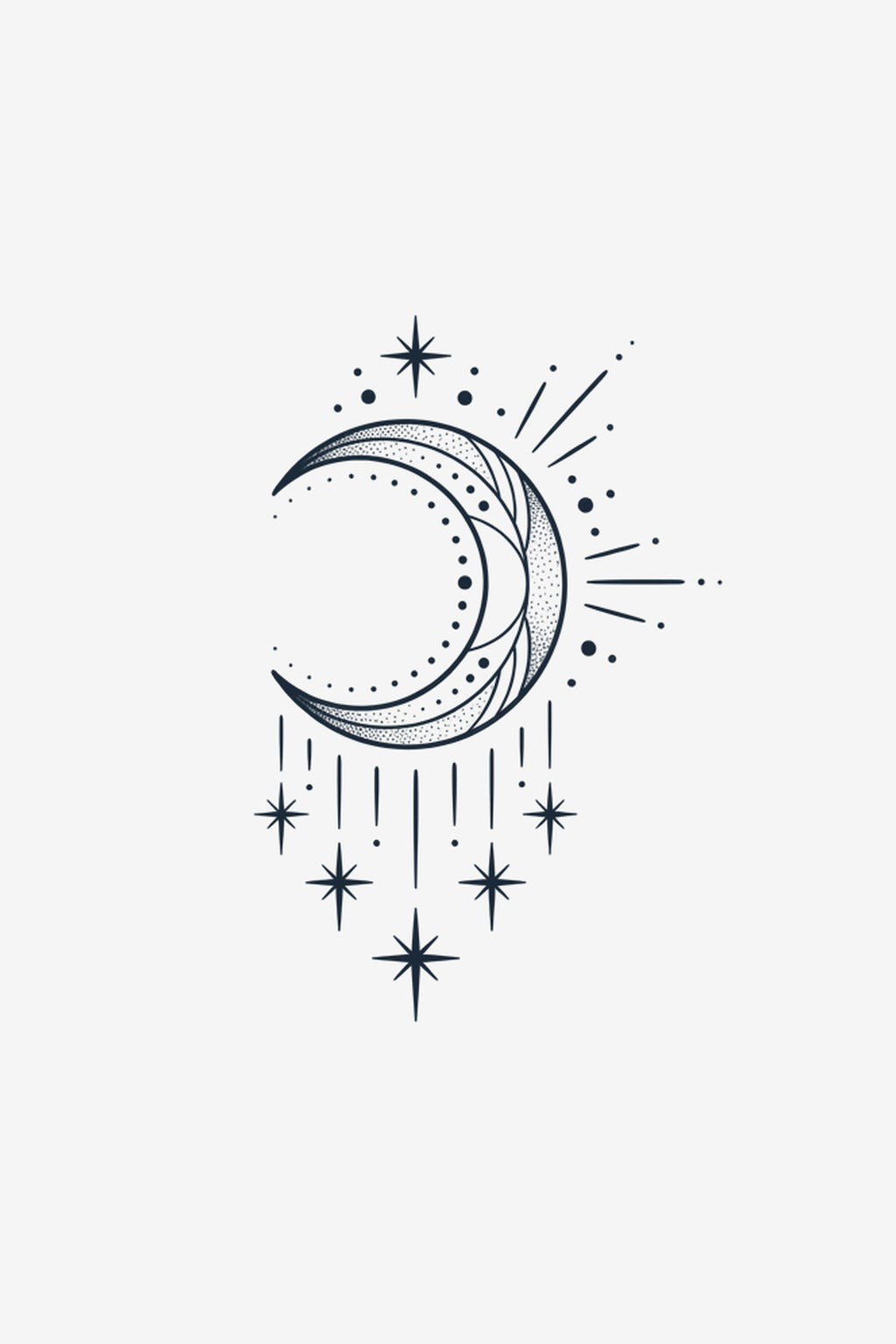 Lună Boemă - tatuaj temporar Inklabs