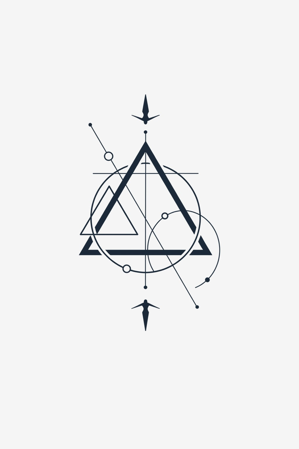 Geometrie Sacră - tatuaj temporar Inklabs