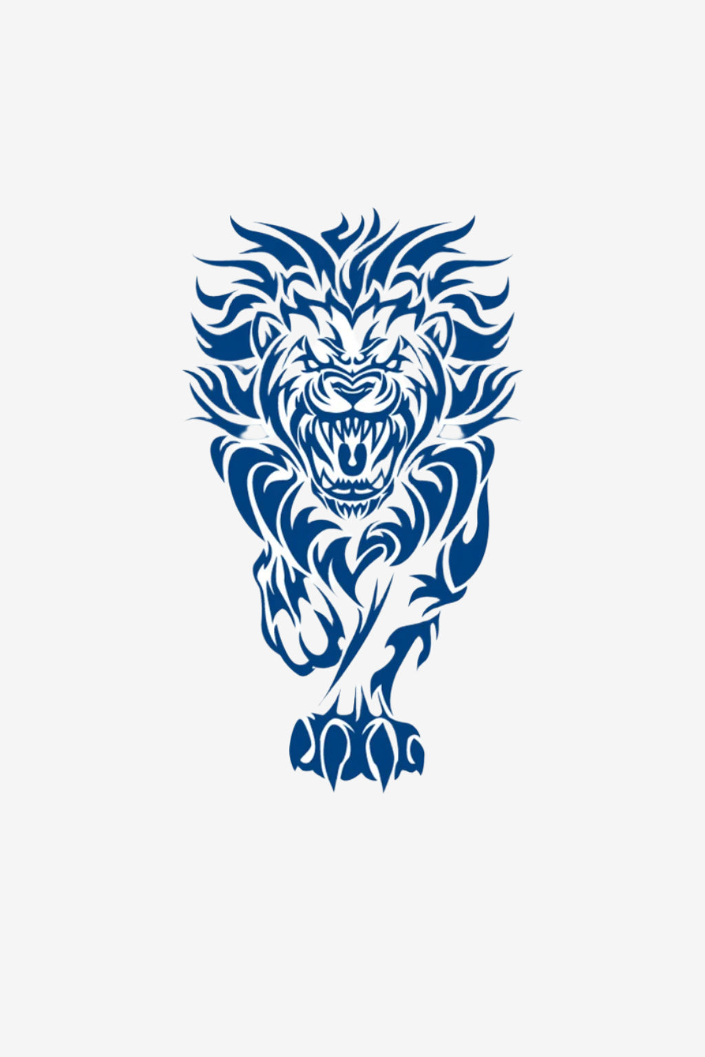 Leu – Tatuaj Temporar cu Semnificație de Curaj și Forță Regală