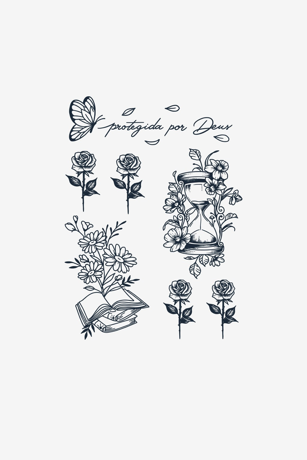 Set Grădina Credinței - tatuaj temporar Inklabs