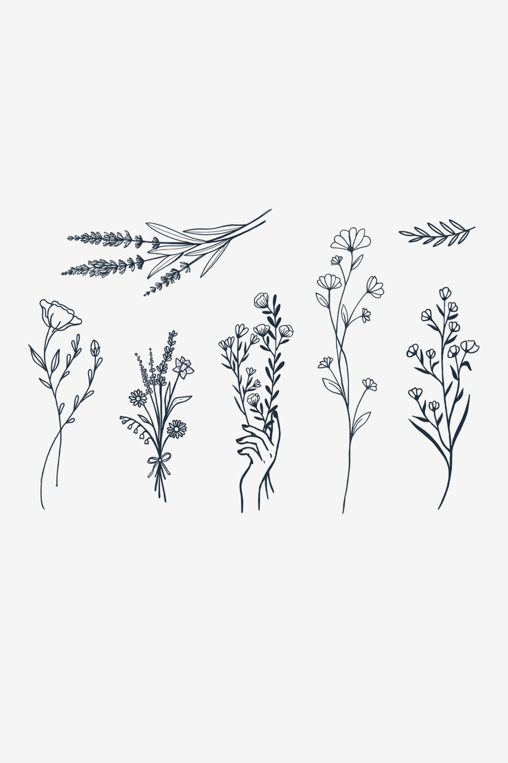 Colecție Botanică - tatuaj temporar Inklabs