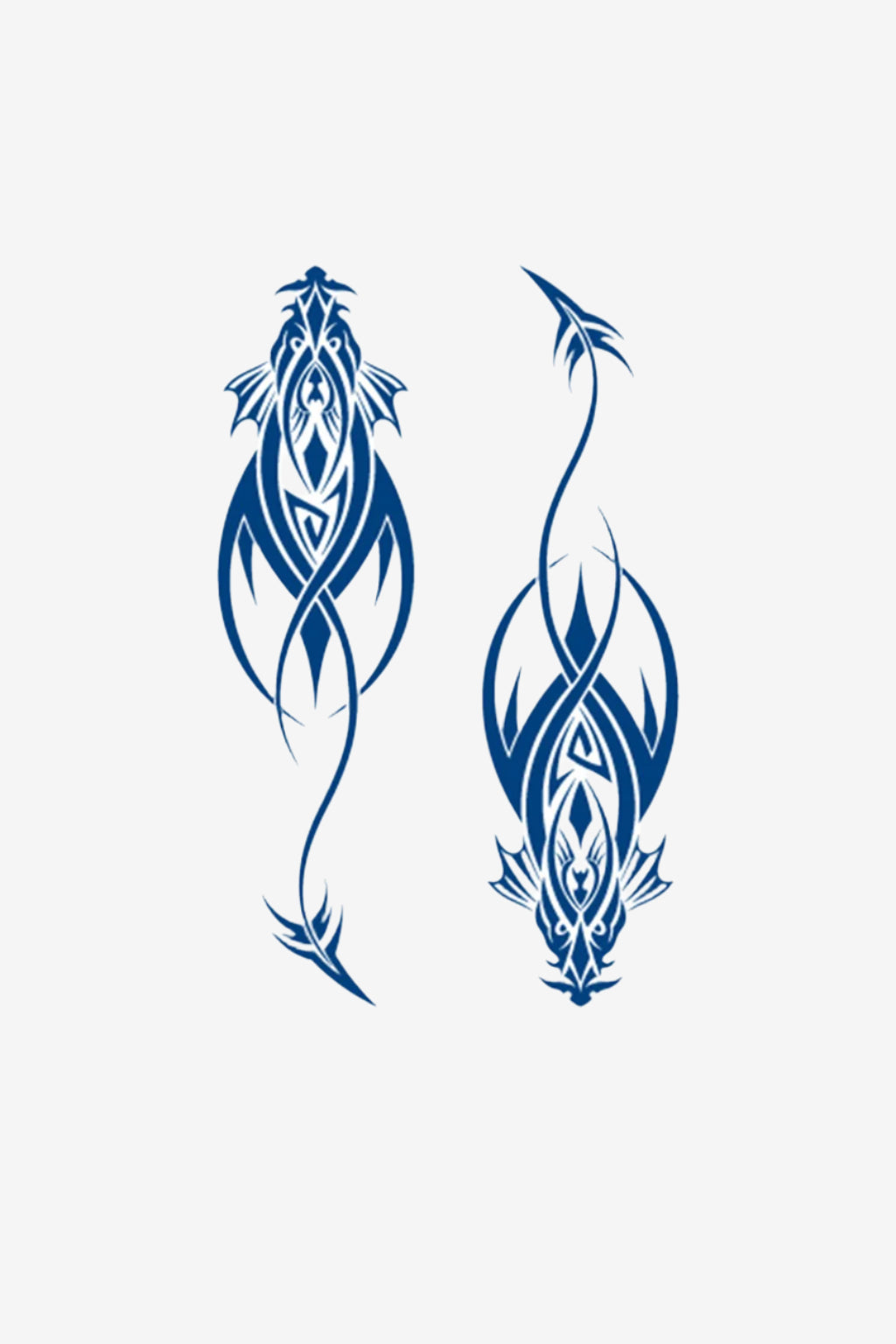 Abyss – Tatuaj Semipermanent Abstract cu Tonuri Întunecate și Profunde

