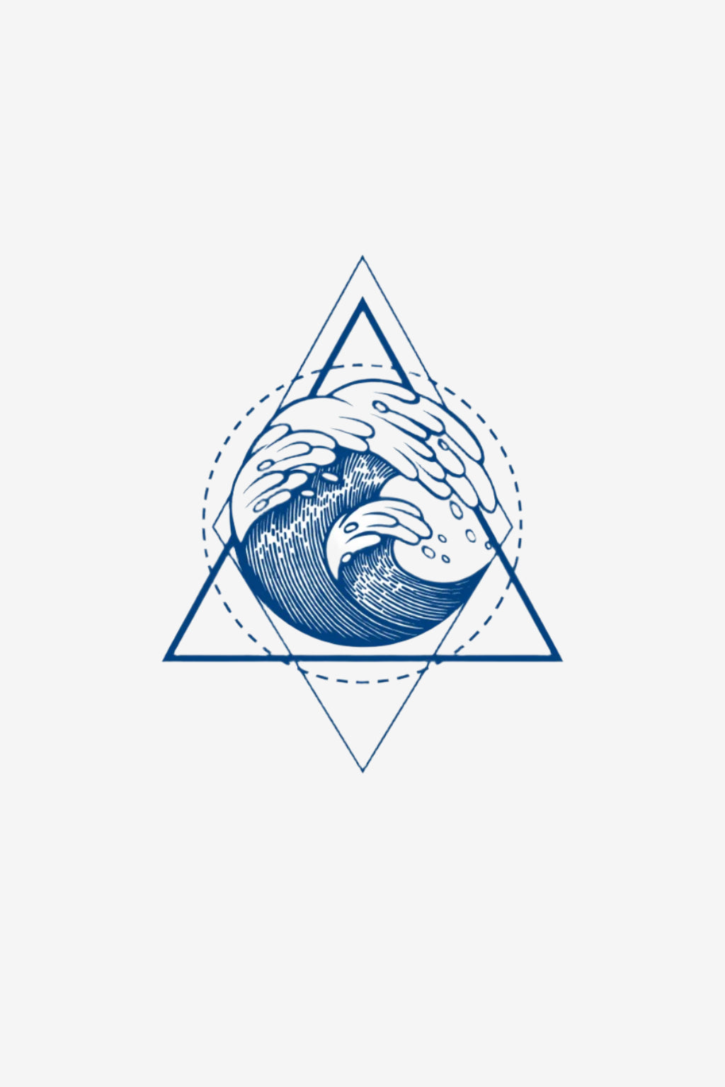 Flux – Tatuaj Semipermanent Abstract cu Linie Continuă și Energie Fluidă

