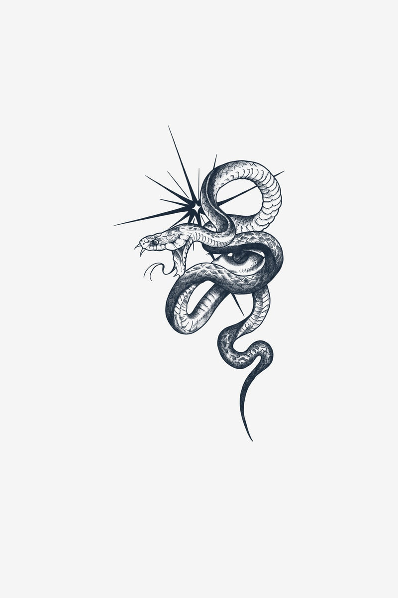 Șarpe Stelar - tatuaj temporar Inklabs