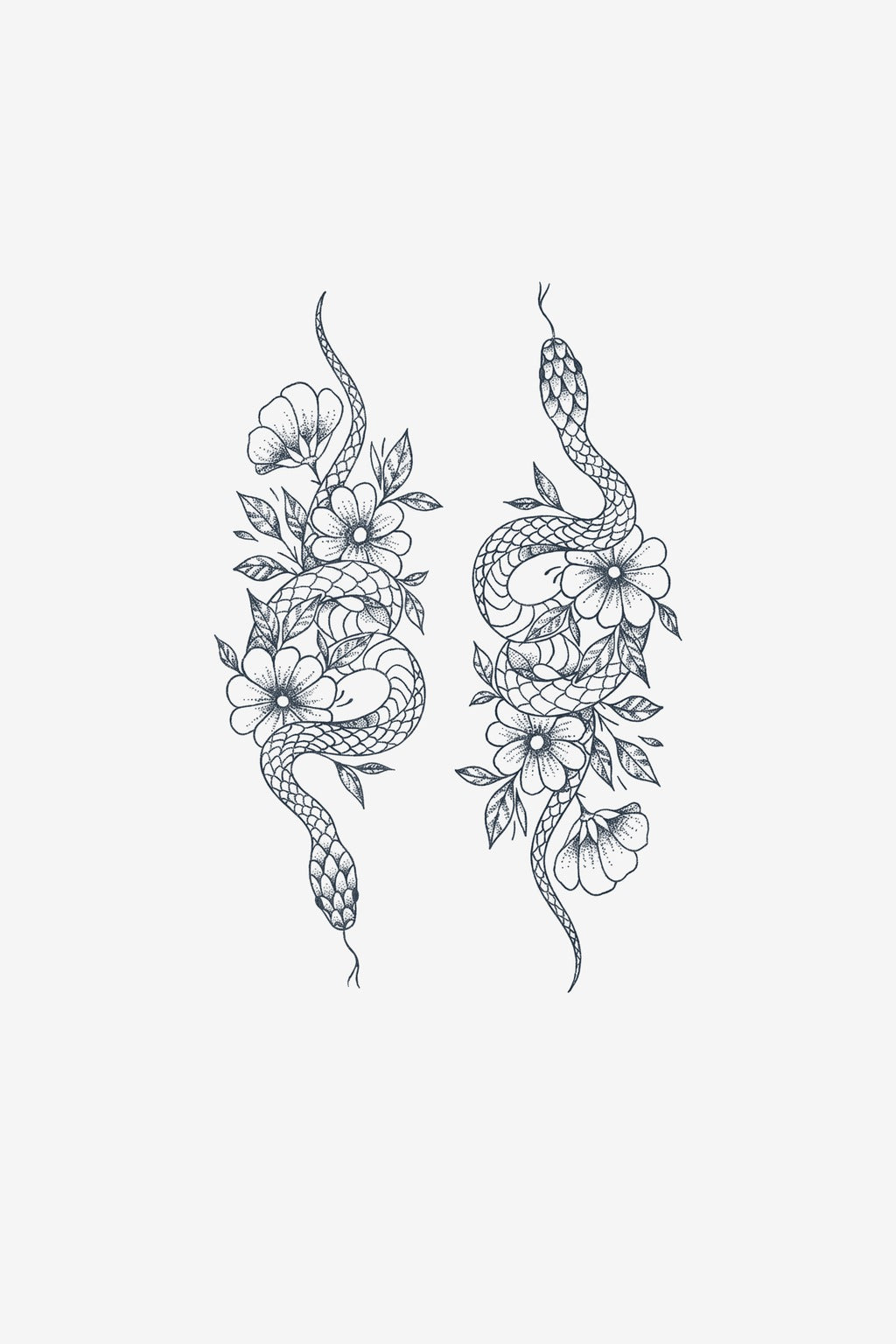 Venin Floral - tatuaj temporar Inklabs