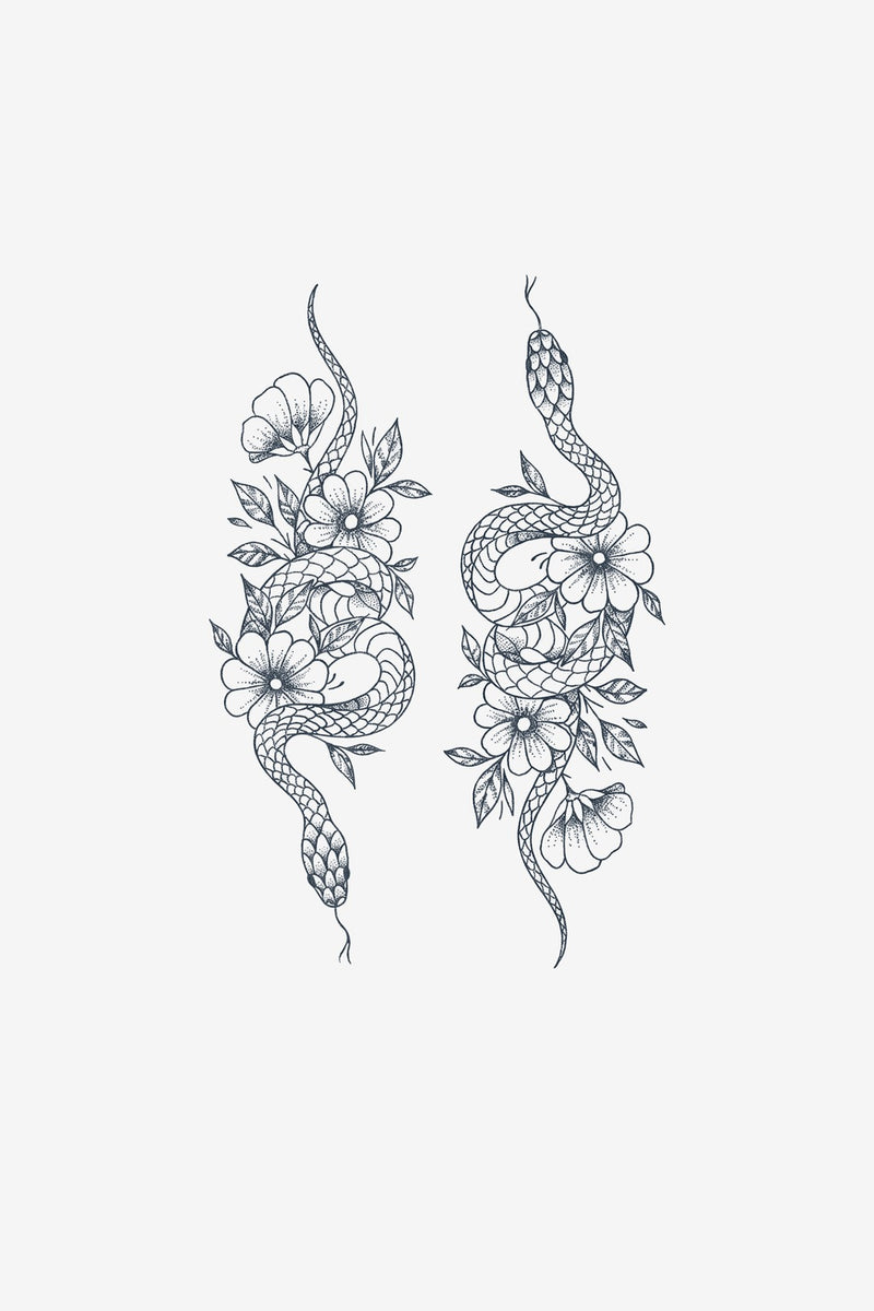Venin Floral - tatuaj temporar Inklabs