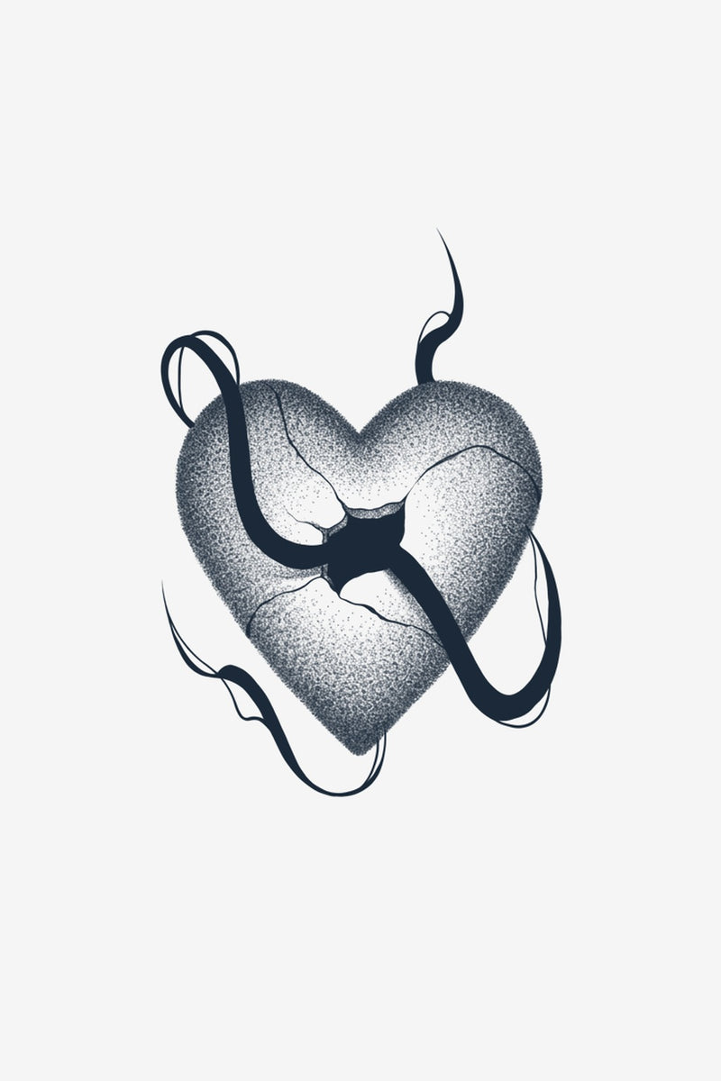 Inimă Legată - tatuaj temporar Inklabs