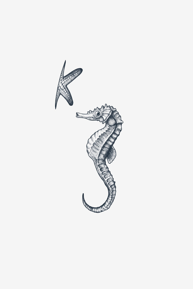 Căluț de Mare - tatuaj temporar Inklabs