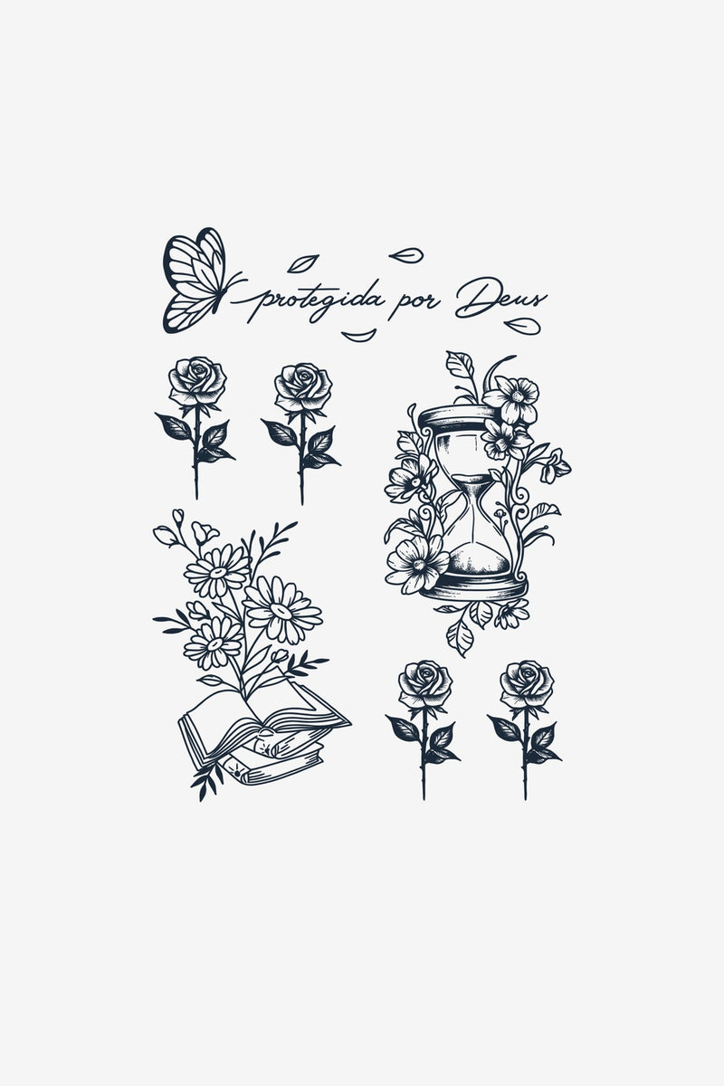 Set Grădina Credinței - tatuaj temporar Inklabs