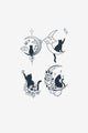 Set Pisici Lunare - tatuaj temporar Inklabs