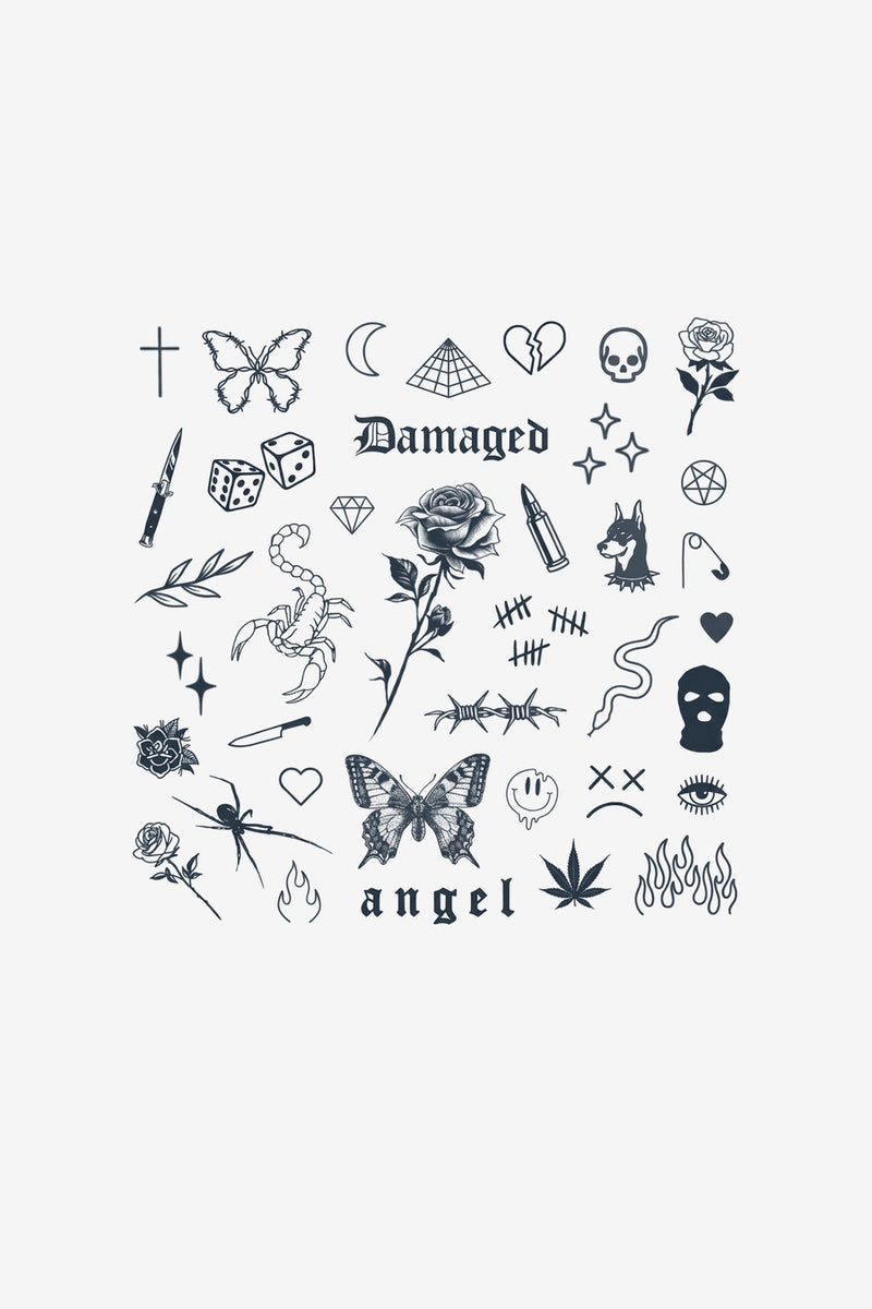 Set Rebel - tatuaj temporar Inklabs