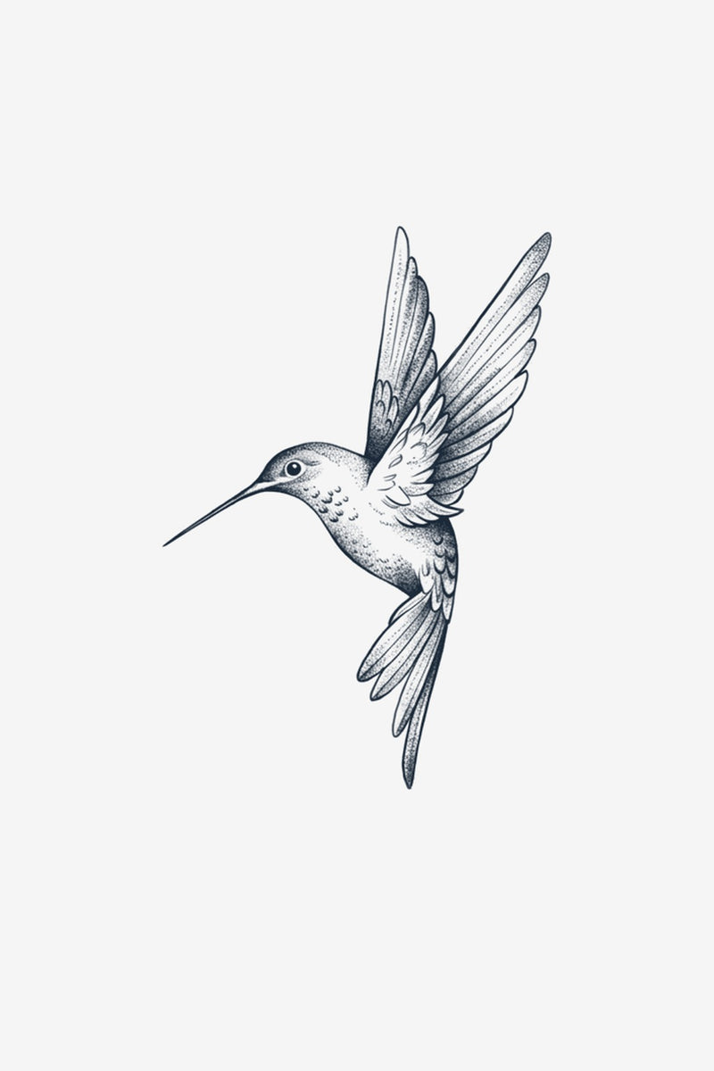 Aripi de Colibri - tatuaj temporar Inklabs
