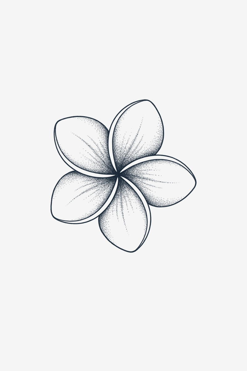 Frangipani - tatuaj temporar Inklabs