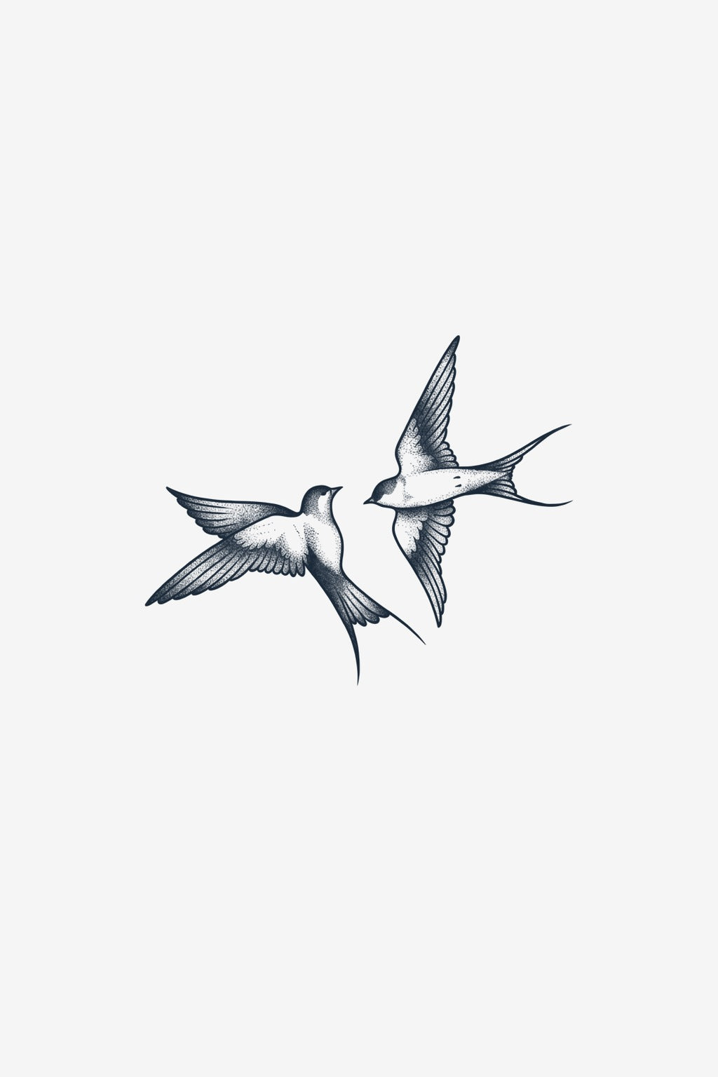Rândunele - tatuaj temporar Inklabs