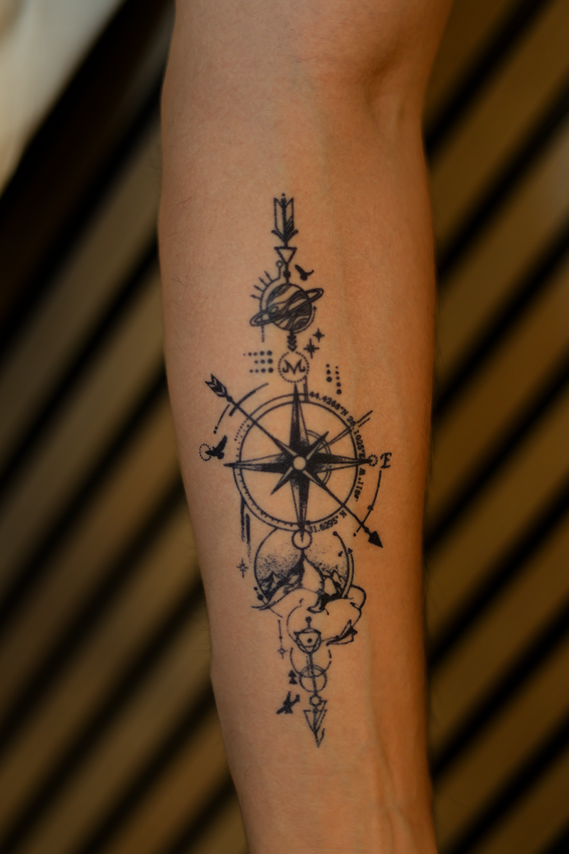 Compass Tattoo